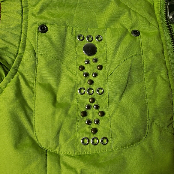 Powder River Outfitters by Panhandle Slim Studded Faux Fur Puffer Vest Women's M - Picture 5 of 13